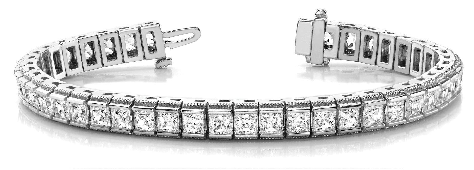 【HYERES LOR】25SS★ SL Square Channel Tennis Bracelet BRACELET IN SQUARED LINE CHANNEL SET – Jianna Jewelers