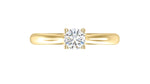 Load image into Gallery viewer, Round cut solitaire diamond 14K white gold ring
