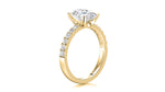 Load image into Gallery viewer, Oval shaped diamond pave 14K white gold engagement ring

